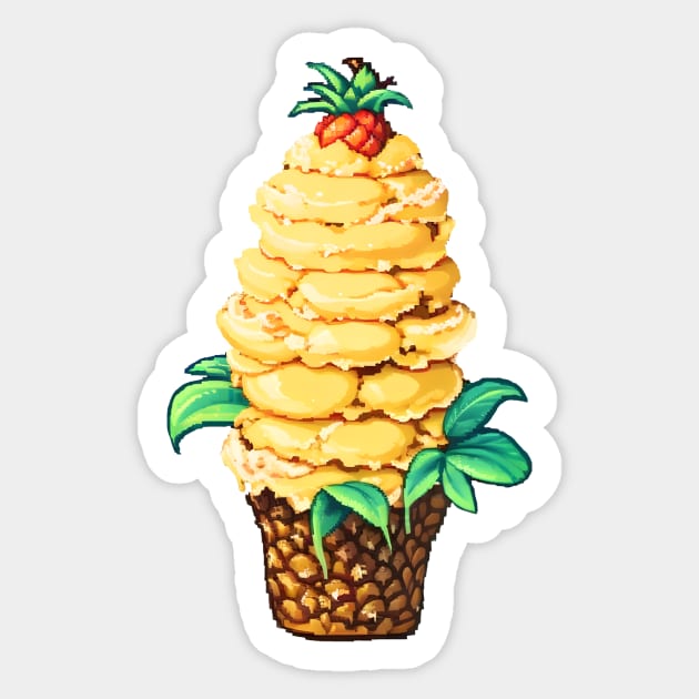 Pineapple Hard Serve Sticker by SmoonKape